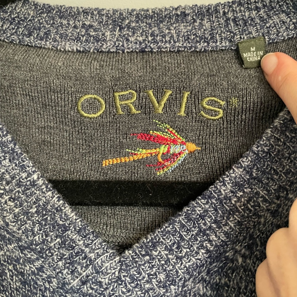 Men’s Orvis Merino Wool Sweater size M - Picture 2 of 5
